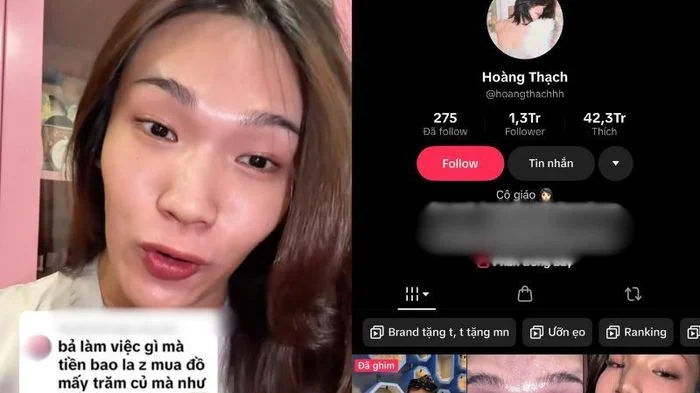 Beauty blogger - TikToker 1,3 triệu followers Hoàng Thạch là ai?