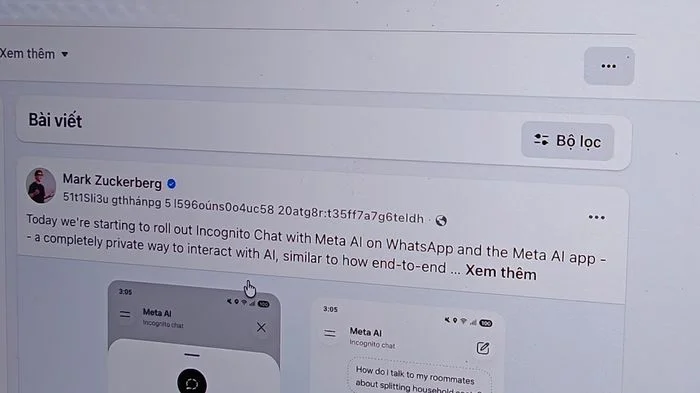 Facebook gặp lỗi lạ