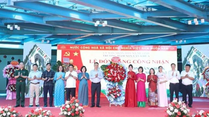Trường Mầm non Văn Khê A đạt chuẩn quốc gia mức độ 2