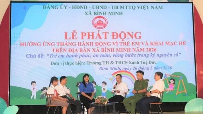 Xã Bình Minh chung tay bảo vệ trẻ em trước nguy cơ từ không gian mạng