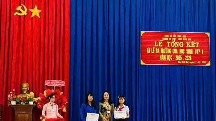 Trường Phổ thông Dân tộc nội trú THCS thị xã Ninh Hòa tổng kết năm học 2025 - 2026