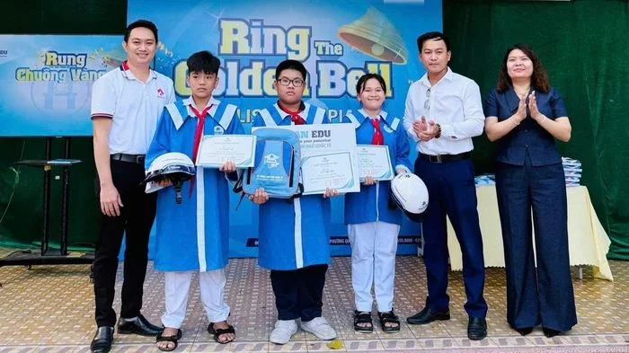 Trường THCS Lê Lợi (phường Quy Nhơn) tổ chức hội thi 'Rung chuông vàng tiếng Anh'