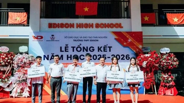 Năm học đầu tiên, Trường Edison có học sinh đoạt giải của tỉnh Thái Nguyên