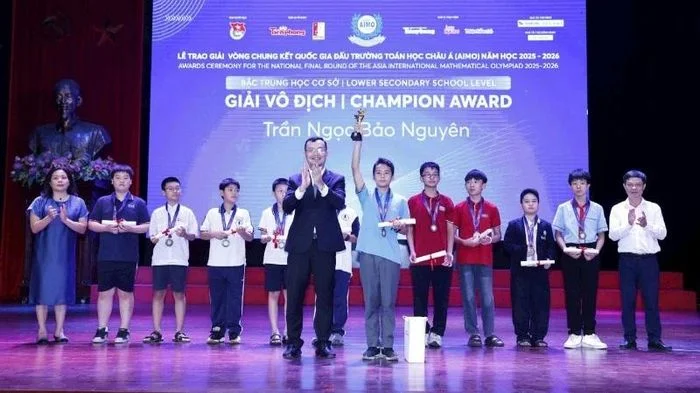 22 tỉnh, thành phố có học sinh đạt giải tại Chung kết quốc gia AIMO
