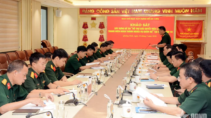 Khảo sát xây dựng Đề án 'Hỗ trợ giải quyết việc làm cho thanh niên hoàn thành nghĩa vụ quân sự' tại Binh đoàn 19