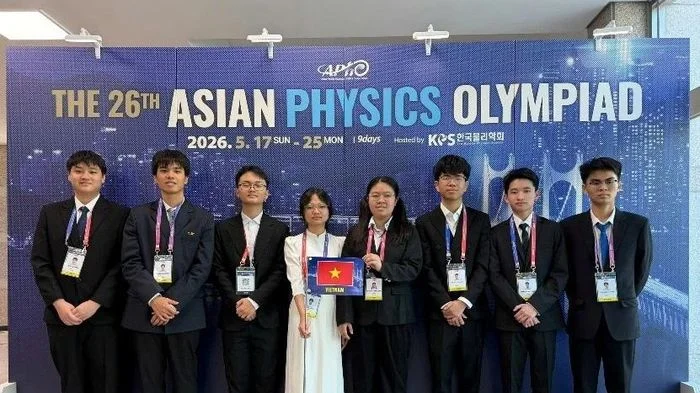 Việt Nam xuất sắc giành 100% huy chương tại Olympic Vật lý châu Á 2026