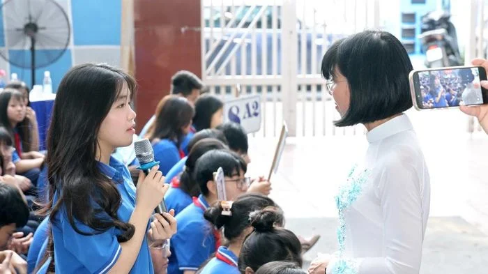 Tạo không gian cho học trò giãi bày tâm sự trước khi chuyển cấp
