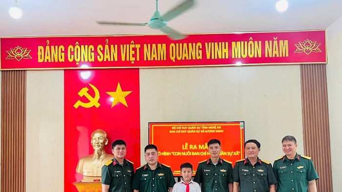 Mô hình 'Con nuôi Ban CHQS xã' lan tỏa ý nghĩa nhân văn sâu sắc