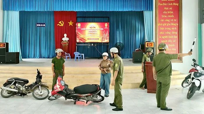 Hội thi Lực lượng tham gia bảo vệ an ninh, trật tự ở cơ sở giỏi phường Chi Lăng