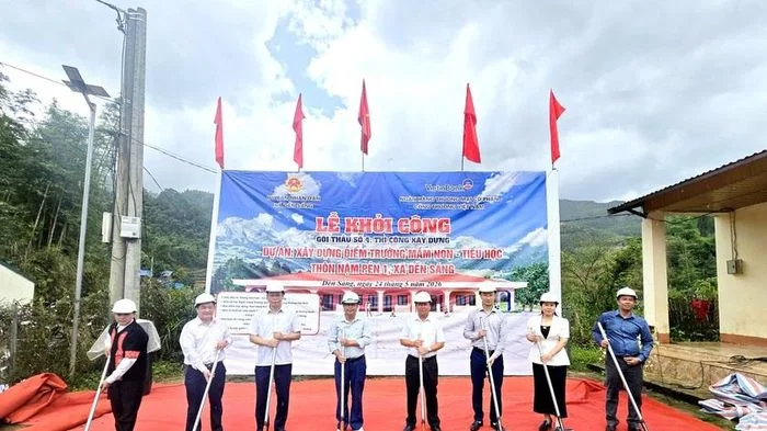 Vietinbank tài trợ 7 tỷ đồng xây mới điểm trường Mầm non - Tiểu học Nậm Pẻn 1