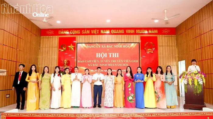 Hội thi Báo cáo viên, tuyên truyền viên giỏi xã Bắc Ninh Hòa năm 2026