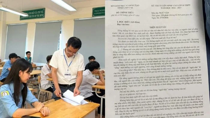 Đề Văn vào lớp 10 ở Lào Cai, Huế, Thái Nguyên: Chuộng cảm xúc và vấn đề đời sống