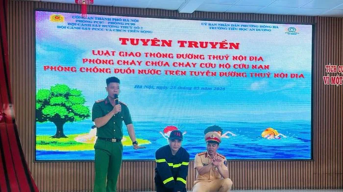 Cảnh sát giao thông triển khai các giải pháp nâng cao kỹ năng phòng chống đuối nước cho trẻ em