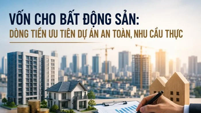 Vốn cho bất động sản: Dòng tiền ưu tiên dự án an toàn, nhu cầu thực