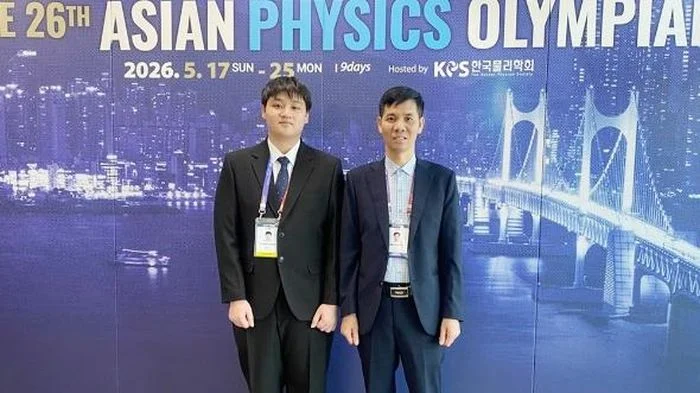 Nam sinh Bắc Ninh giành Huy chương Bạc Olympic Vật lý châu Á 2026