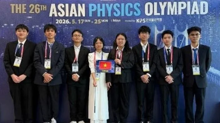 100% học sinh đội tuyển Việt Nam đoạt huy chương tại Olympic Vật lý châu Á 2026