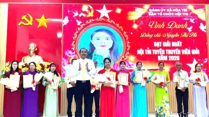 Đảng ủy xã Hòa Trí tổ chức Hội thi tuyên truyền viên giỏi năm 2026