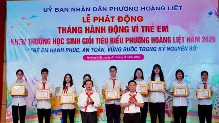 Phường Hoàng Liệt phát động Tháng hành động vì trẻ em năm 2026
