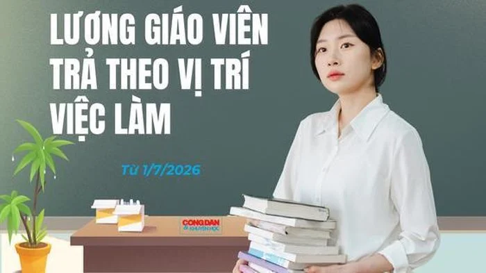Giáo viên sẽ được trả lương theo vị trí việc làm từ 1/7/2026