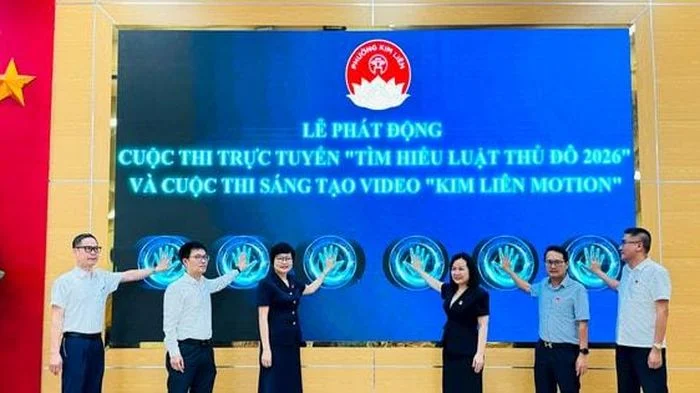 Phường Kim Liên phát động Cuộc thi trực tuyến 'Tìm hiểu Luật Thủ đô năm 2026'