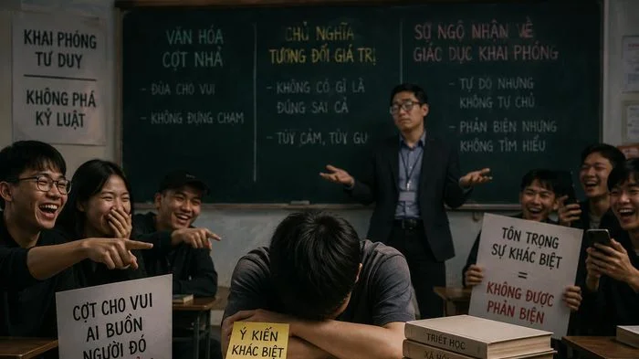 Văn hóa cợt nhả, chủ nghĩa tương đối giá trị và sự ngộ nhận về giáo dục khai phóng