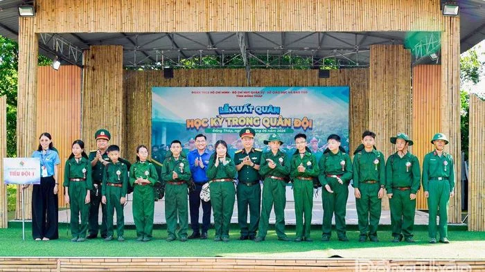 Đồng Tháp: 114 học sinh tham gia Chương trình 'Học kỳ trong Quân đội' năm 2026