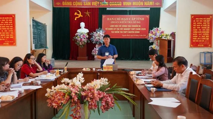 Ban Chỉ đạo các kỳ thi cấp tỉnh kiểm tra công tác chuẩn bị Kỳ thi tốt nghiệp THPT năm 2026