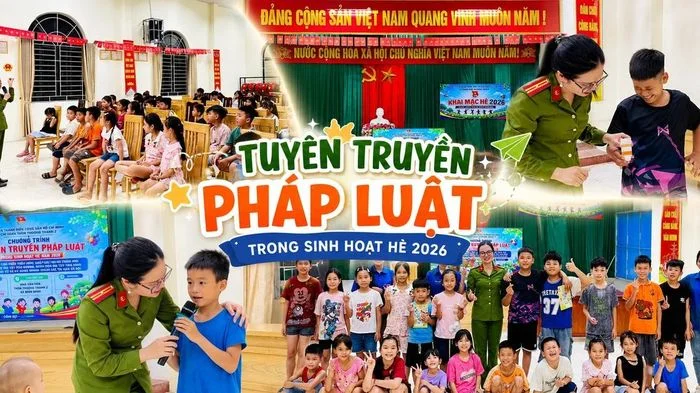 Công an xã mang đến những giờ sinh hoạt hè bổ ích, an toàn cho thanh, thiếu nhi
