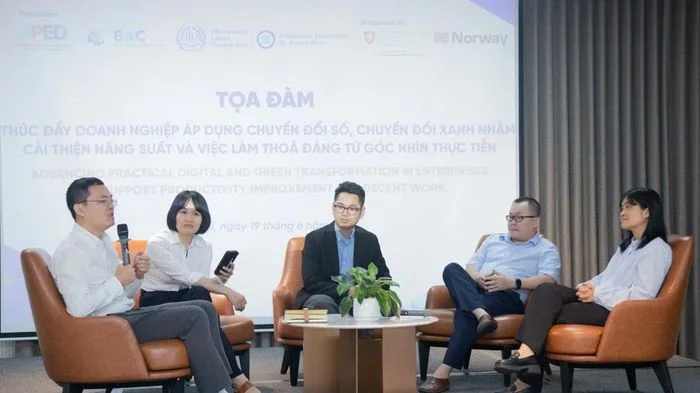 Thúc đẩy doanh nghiệp áp dụng chuyển đổi số, chuyển đổi xanh nhằm cải thiện năng suất và việc làm thỏa đáng