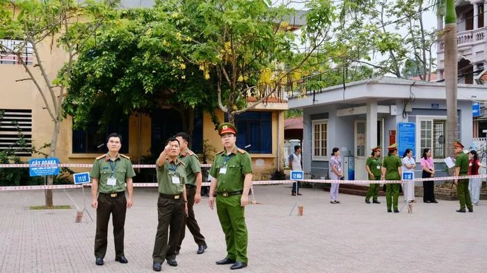 Công an tỉnh kiểm tra công tác bảo đảm an ninh, an toàn tại các điểm thi