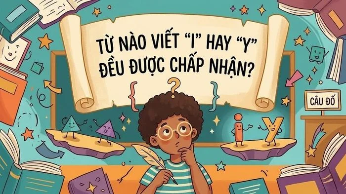Từ nào viết 'i' hay 'y' đều được chấp nhận?
