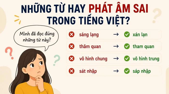 Những từ nào hay phát âm sai trong tiếng Việt?