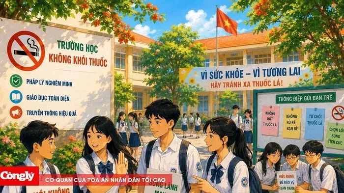 Hướng tới xây dựng môi trường học đường không khói thuốc